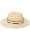 ZEUS + DIONE EMBROIDERED BAND PANAMA HAT