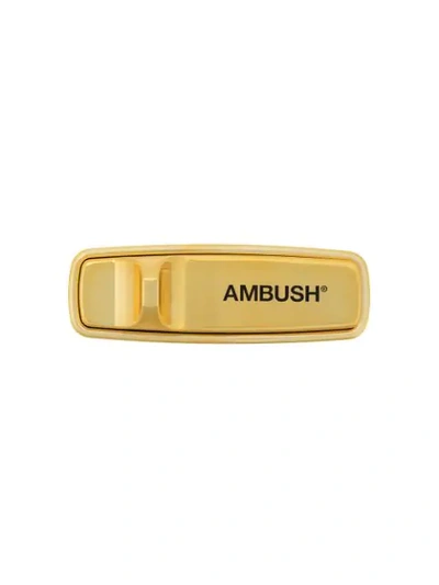 Ambush Security Tag Brooch In Gold