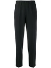 Kiltie Elasticated Waist Trousers In Black