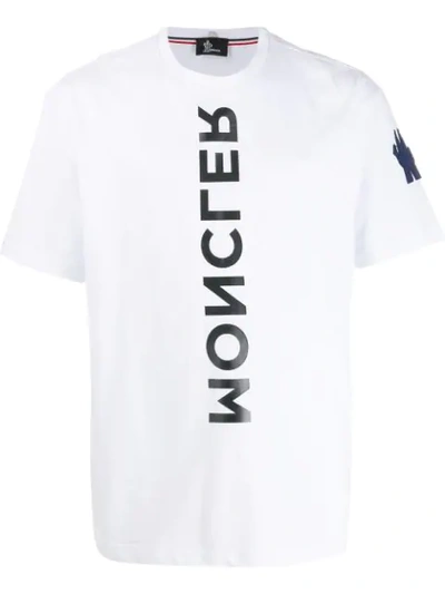 Moncler Logo Print T-shirt In 001 White