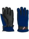 MONCLER LEATHER PANEL GLOVES