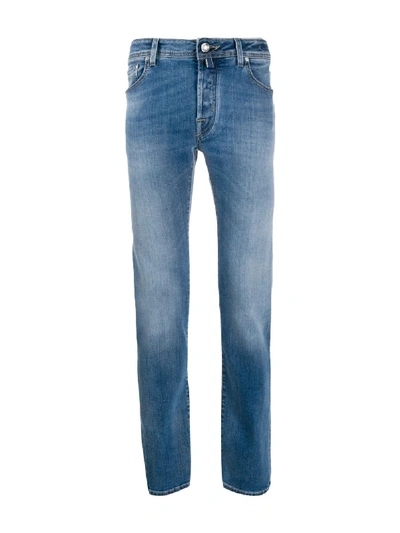 Jacob Cohen Low-rise Straight-leg Jeans In Blue