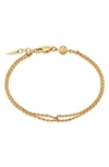 MISSOMA DOUBLE ROPE CHAIN BRACELET,YN-G-B2-DL-R