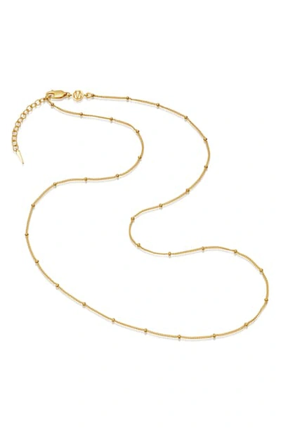 Missoma Short Bobble Chain Necklace 18ct Gold Plated Vermeil