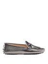 TOD'S SILVER FRINGED LOAFERS