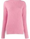 Prada Lana Knit Sweater In Pink
