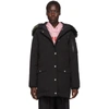 KENZO KENZO BLACK DOWN LONG FAUX-FUR HOODED JACKET