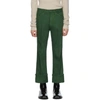LEMAIRE LEMAIRE GREEN BOOTCUT JEANS