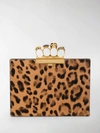 ALEXANDER MCQUEEN KNUCKLE DUSTER LEOPARD CLUTCH,570583CR3BT14323692