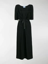 PRADA BELTED MIDI DRESS,14177300