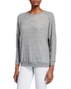 Soft Joie Jennina Dolman-sleeve Sweater In Heather Grey