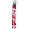 OFF-WHITE INDUSTRIAL LOGO CANVAS KEYRING