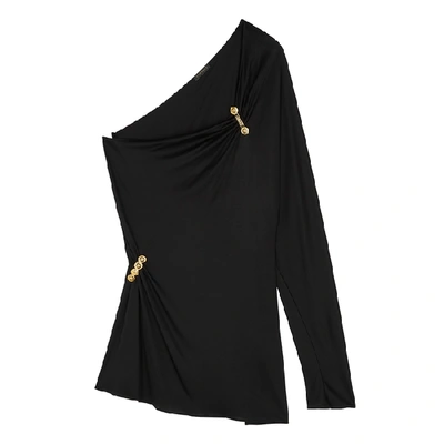 Versace Black One-shoulder Jersey Top