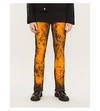 MJB MARC JACQUES BURTON X WILL AND RICH PAX CRIXUS GRAPHIC-PRINT RIPPED SKINNY JEANS