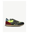 VALENTINO GARAVANI ROCKRUNNER CAMOUFLAGE-PRINT LEATHER TRAINERS