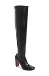 CHRISTIAN LOUBOUTIN STUDY STRETCH OVER THE KNEE BOOT,3190991