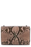 SAINT LAURENT SMALL KATE GENUINE PYTHON SHOULDER BAG,469390LT9HD