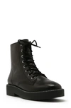 Schutz Mckenzie Leather Combat Boots In Black