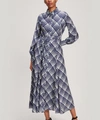 RIXO LONDON MADDISON CHECK PRINT MAXI DRESS,5057865703558