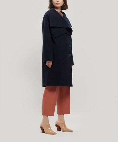 Acne Studios Ciara Wool-blend Coat In Blue