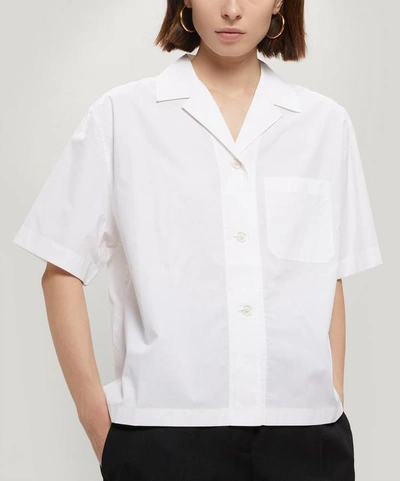 Acne Studios Boxy Cotton Shirt In White