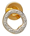 MONICA VINADER GOLD VERMEIL RIVA DIAMOND CIRCLE SINGLE STUD EARRING,5057865710891