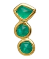 MONICA VINADER Gold Vermeil Siren Green Onyx Single Climber Earring Left,5057865710921
