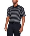 UNDER ARMOUR MEN'S PERFORMANCE POLO TEXTURED STRIPE