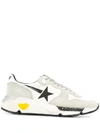 GOLDEN GOOSE GOLDEN GOOSE MEN'S WHITE LEATHER SNEAKERS,G35MS963A1 40