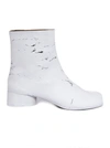 MAISON MARGIELA TABI PAINT LEATHER BOOTS,11046174