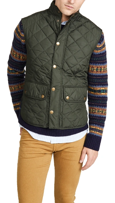 Barbour Men Green New Lowerdale Vest