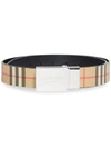 BURBERRY VINTAGE-CHECK REVERSIBLE BELT