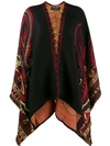 ETRO PAISLEY DRAPED CARDI-COAT