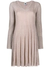 M MISSONI RIBBED KNIT DRESS