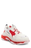 Balenciaga Triple S Clear Sole Sneakers In White