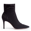 GIANVITO ROSSI BLACK STRETCH 85 ANKLE BOOTS,GR14112S