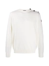 Paul & Shark Button Shoulder Jumper In White