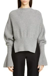 ALEXANDER WANG SPLIT HEM WOOL & CASHMERE BLEND SWEATER,1KC2191138