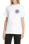 MARTINE ROSE INVERTED GRAPHIC COTTON TEE,MRAW19-625A