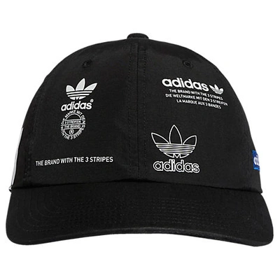 Adidas Originals 6-panel Stamp Adjustable Hat In Black