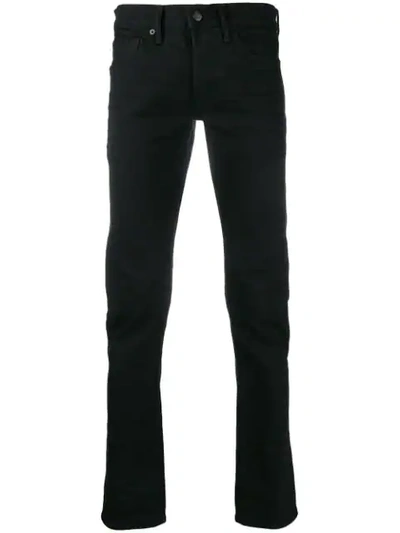 Tom Ford Slim-fit Selvedge Stretch-denim Jeans In Black