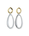 Ippolita Sterling Silver & 18k Yellow Gold Chimera Long Snowman Drop Earrings In Gray/yellow