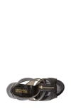 Michael Michael Kors 'berkley' T-strap Sandal In Brown Print/ White Leather