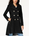 GUESS DOUBLE-BREASTED SKIRTED COAT