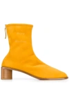 ACNE STUDIOS LOW CYLINDER HEEL BOOTS