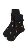 Marc Jacobs The Pointelle Socks In Black Multi