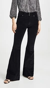 ALICE AND OLIVIA BEAUTIFUL EXPOSED BUTTON BELL JEANS