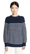 TORY SPORT PERFORMANCE COTTON STRIPED SWEATER
