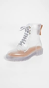 SEE BY CHLOÉ FLORRIE LACE UP RAIN BOOTS