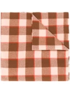 ACNE STUDIOS ACNE STUDIOS CASSIAR CHECK SCARF - 粉色